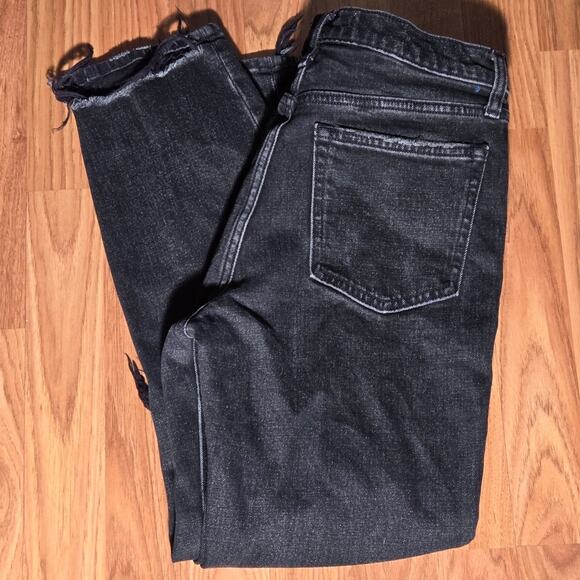 Abercrombie & Fitch Black Distressed Jeans - Size 26 - Picture 3 of 4